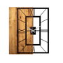 Wallity Wooden Clock 37 Nogal claro y negro